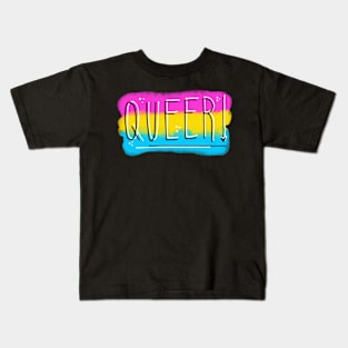 Queer! Pan Flag! Kids T-Shirt